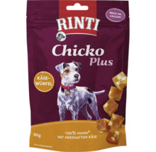 Rinti Chicko Plus snack pour chien au poulet et au fromage, paquet de 80 grammes