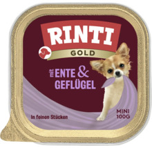 Rinti Gold Mini Hundenassfutter mit Ente und Geflügel, 100 Gramm
