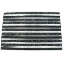 Paillasson avec profilés en aluminium et insert textile
