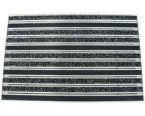 Fussabstreifkasten Wolfa 60x40x7 cm inkl. Rips-/ Bürsteneinlage