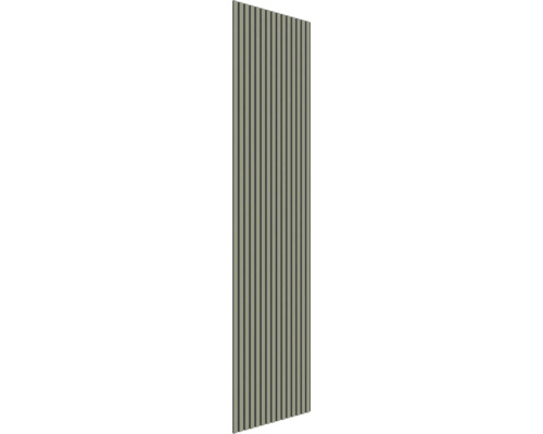 Fjordwall Akustikpaneel Linoleum Olive 2400 x 600 x 20 mm Akustikpaneel mit Lamellenstruktur für Wand- und Deckengestaltung