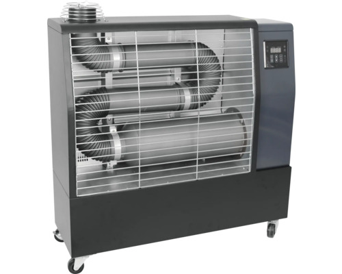 Générateur d''air chaud à combustion directe avec roulettes et commande numérique