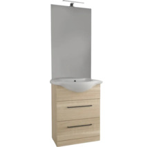 Meuble sous-lavabo avec lavabo et miroir pour la salle de bain