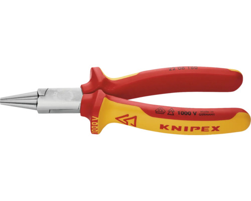Pince à bec plat Knipex avec tranchant pour fils fins