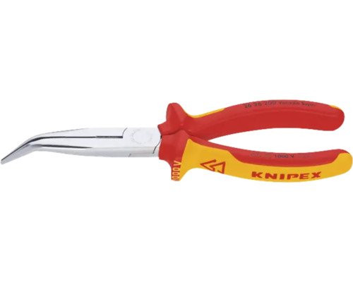 Gebogene Spitzzange von Knipex mit isolierten Griffen