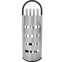 Set d''accessoires de cheminée dans un support