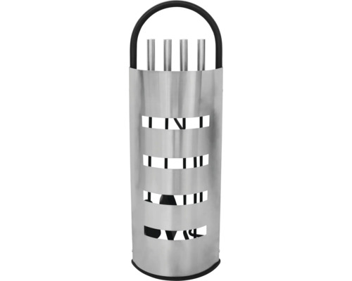 Set d''accessoires de cheminée dans un support