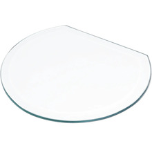Glasplatte mit abgerundeten Ecken