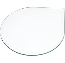 Dekorative Glasplatte in Blattform