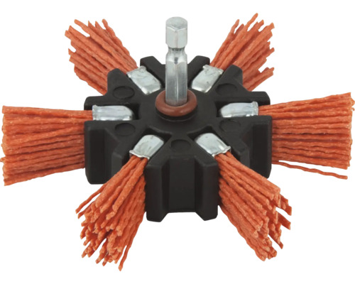 Wolfcraft Brosse éventail Ø 100 mm, fil de nylon