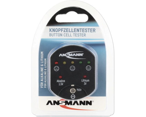 Ansmann Knopfzellentester zur Prüfung von Alkaline und Lithium Knopfzellen