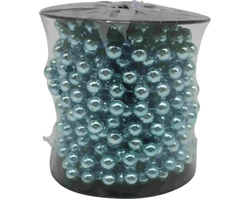 Décoration de Noël guirlande Lafiora 6 m bleu Chaîne de perles sur rouleau, matériel de bricolage