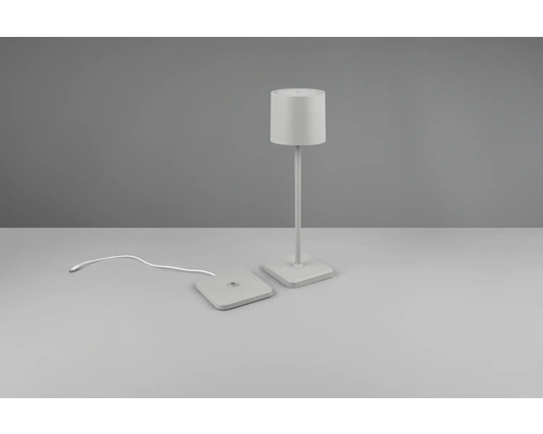 Lampe de table avec câble de chargement et socle carré