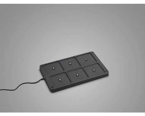 Station de charge avec six compartiments et câble d''alimentation