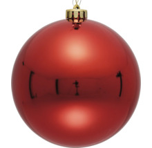 Boule de Noël rouge avec suspension