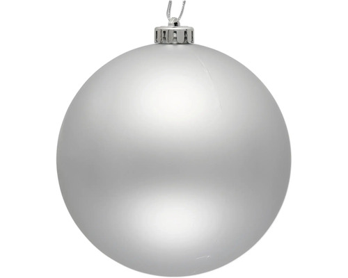 Boule de Noël argentée à suspendre