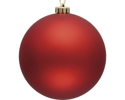 Boule de Noël rouge avec suspension