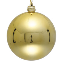 Boule de Noël dorée à suspendre