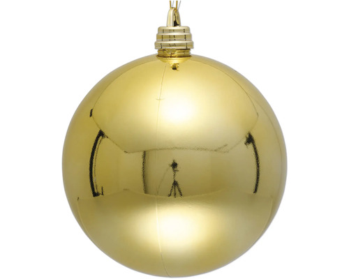 Boule de Noël dorée à suspendre