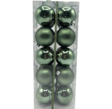 Verpackung mit Weihnachtskugeln aus Kunststoff