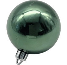 Grüne Christbaumkugel aus Glas mit Aufhänger