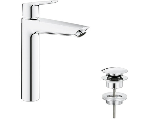 Robinet de lavabo pour vasque à poser Grohe Quickfix Start XL 2021 chrome 24165003 Robinet de lavabo avec garniture de vidange