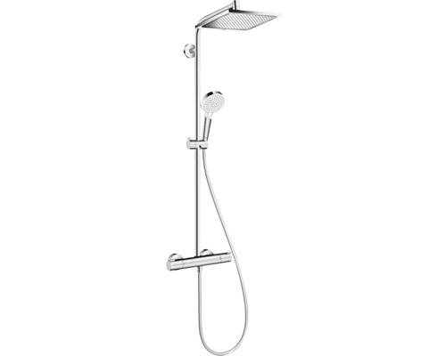 Colonne de douche avec thermostat hansgrohe Crometta S Showerpipe 240 1jet chrome 27268000 Système de douche avec douche de tête et douchette à main