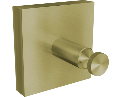 Patère de salle de bains REIKA SAGA gold brossé 2 pièces Patère murale simple en métal