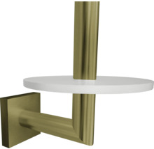 Porte-papier toilette avec tablette pour montage mural