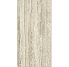 Carreau en travertin avec veinures naturelles