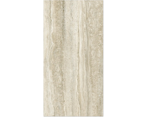 Carreau en travertin avec veinure naturelle