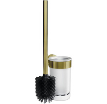 Garniture de brosse de toilette avec support mural et récipient