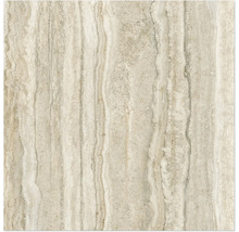 Carrelage de sol beige aspect travertin