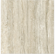 Carreau en travertin avec veinures naturelles