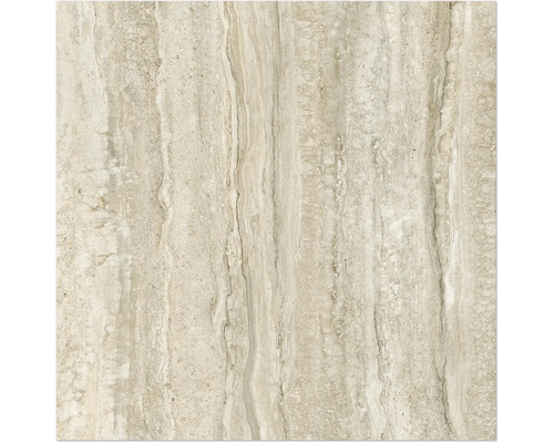 Carreau en travertin avec veinures naturelles