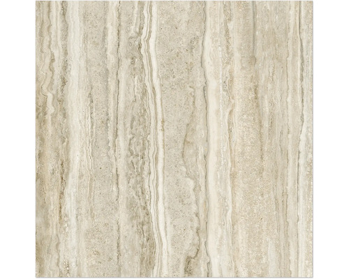 Carreau de sol beige aspect travertin