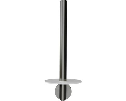 Toilettenpapierhalter aus Metall mit Ablage