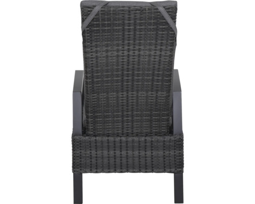 Fauteuil de jardin en rotin avec coussin