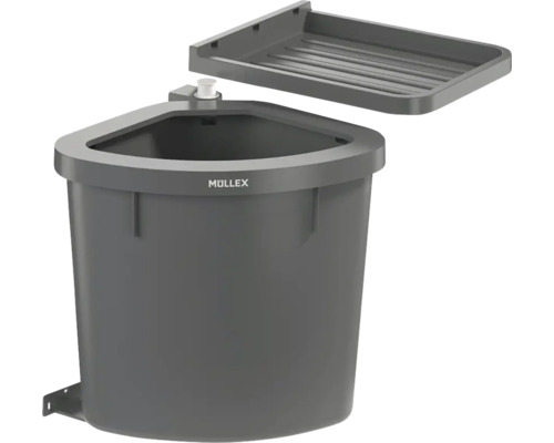 Müllex Eck-Abfalleimer mit Deckel