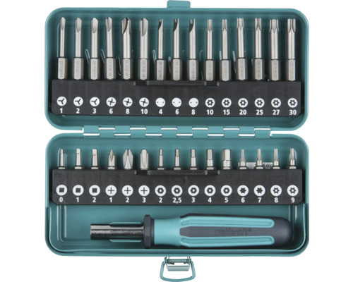 Jeu d''embouts de tournevis Wolfcraft dans une boîte ouverte