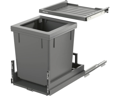 Poubelle Müllex avec système coulissant et couvercle
