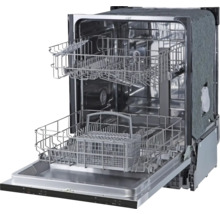 Lave-vaisselle ouvert avec intérieur et paniers
