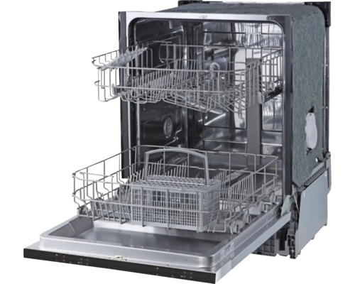 Lave-vaisselle ouvert avec intérieur et paniers