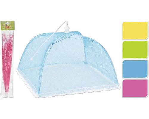 Fliegenhaube Insektenschutz zufällige Farbauswahl gelb, grün, blau, rosa 30x18 cm sortiert Fliegenhaube Insektenschutz zufällige Farbauswahl gelb, grün, blau, rosa 30x18 cm sortiert