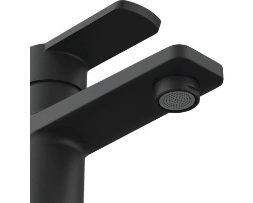 Schwarzer Wasserhahn für Waschbecken