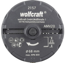 Fraise à rainurer Wolfcraft AMV20 d''un diamètre de 68 mm, maximum 800 tours par minute