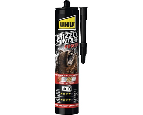 UHU Grizzly Montage Extreme blanc 435 g