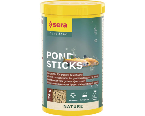 Sera Pond Sticks Aliment pour bassin pour les grands poissons de bassin en paquet de 170 grammes