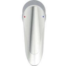Mitigeur monocommande pour lavabo avec indication eau froide et eau chaude