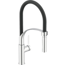Robinet de cuisine avec douchette extractible et bec haut